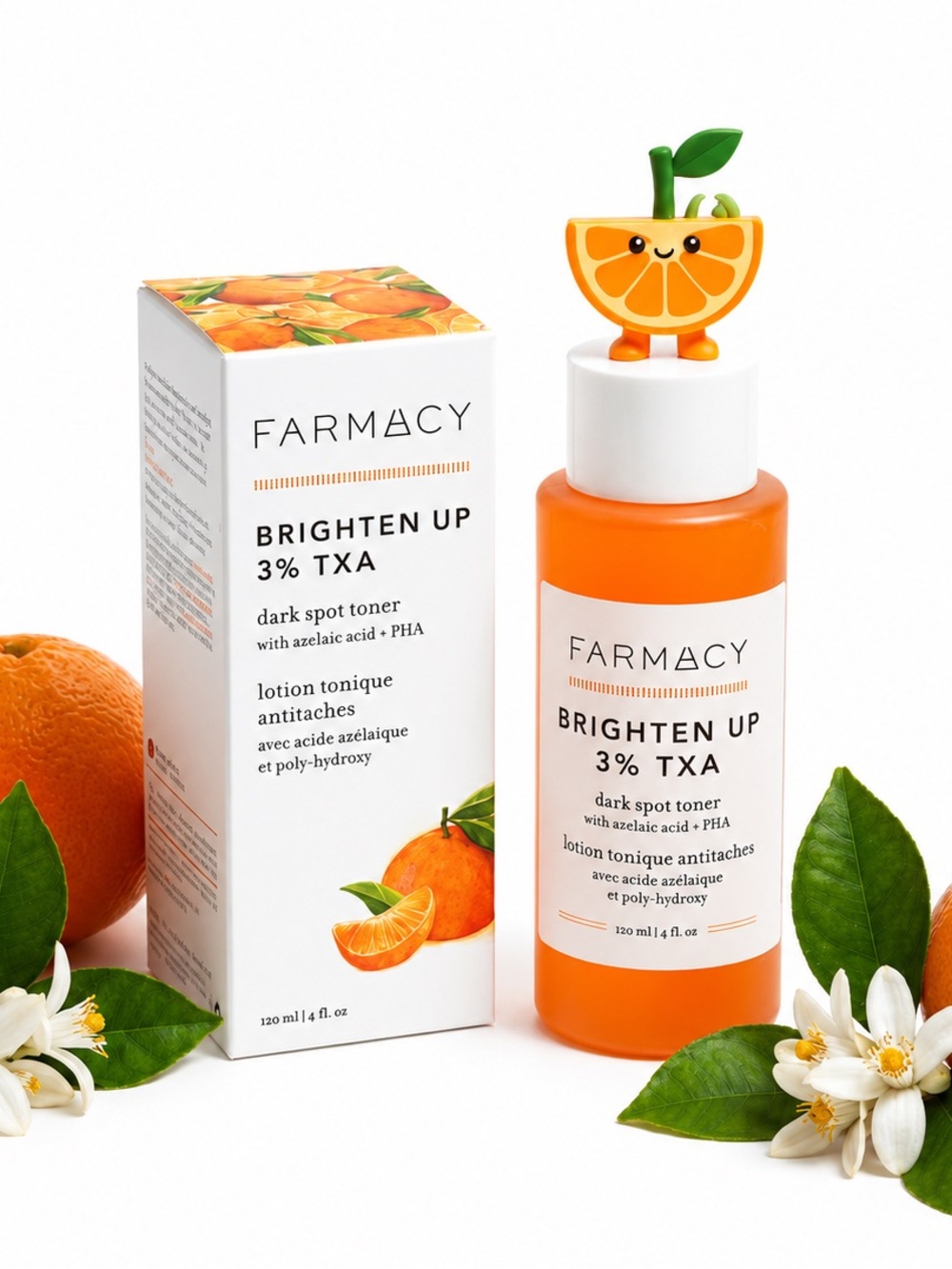 Farmacy Brighten Up Dark Spot Toner 3% TXA Azelaic Acid 4 oz NIB